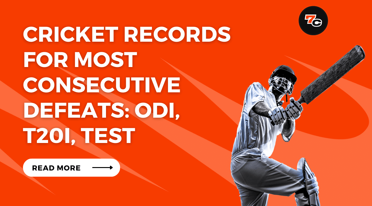 Cricket Records for Most Consecutive Defeats in ODI, T20i, Test