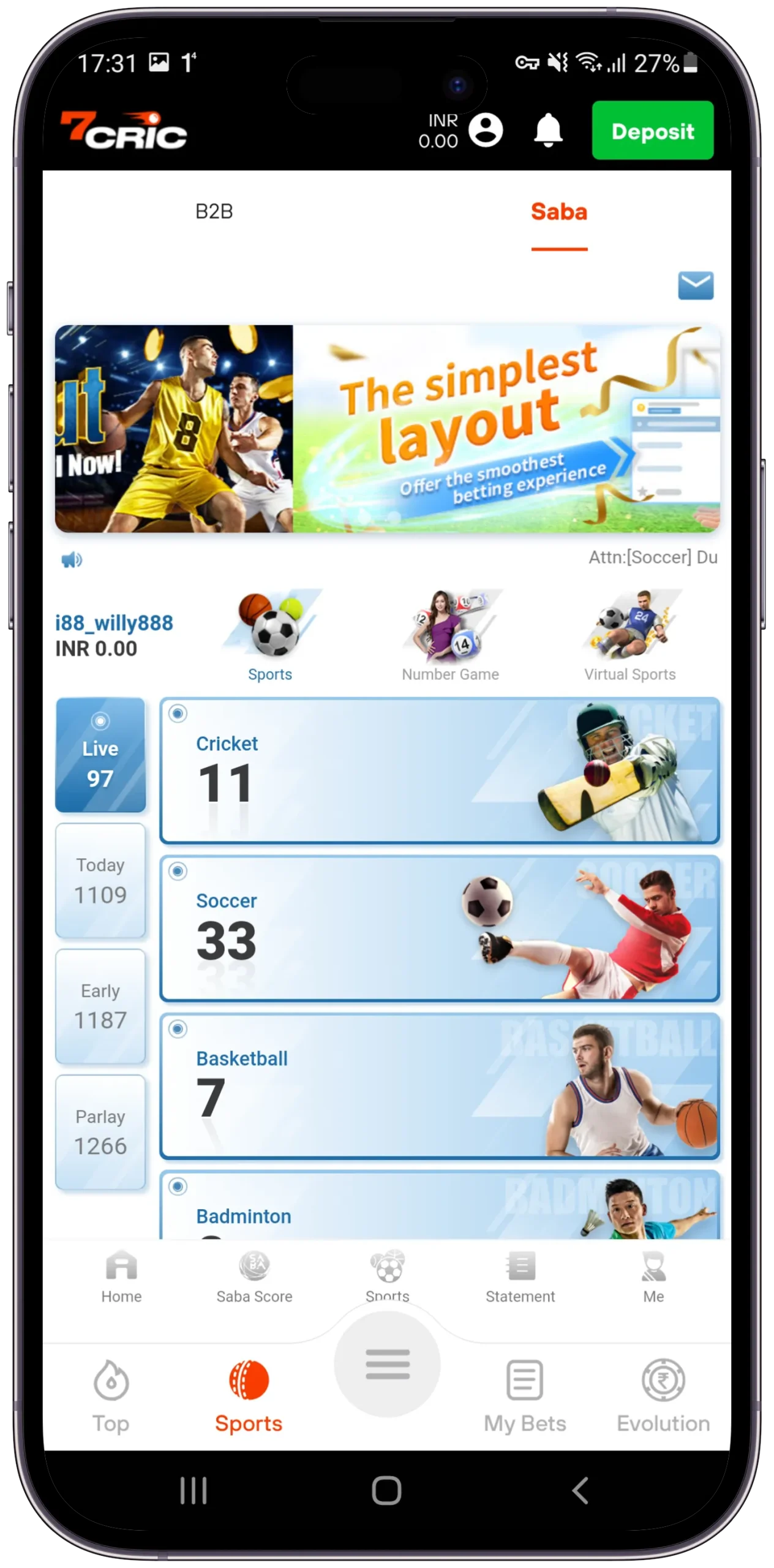 Live Cricket Score - Today Match Prediction, Tips & Live Odds - 7cric app SABA Sports home portrait scaled 7cric app SABA Sports